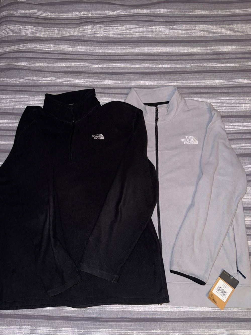 The North Face Men’s Fleece  - XXL Black and Light Gray